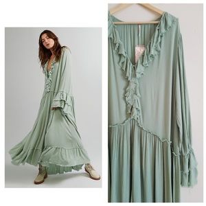 Sweet Darlin Minted Jade Maxi Dress Free People